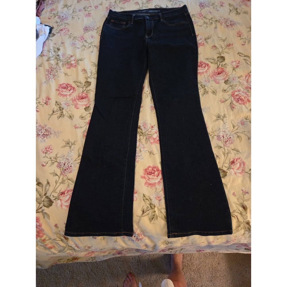 Old Navy Curvy Mid Rise Dark Denim Boot Cut Size 8 - Picture 6 of 8